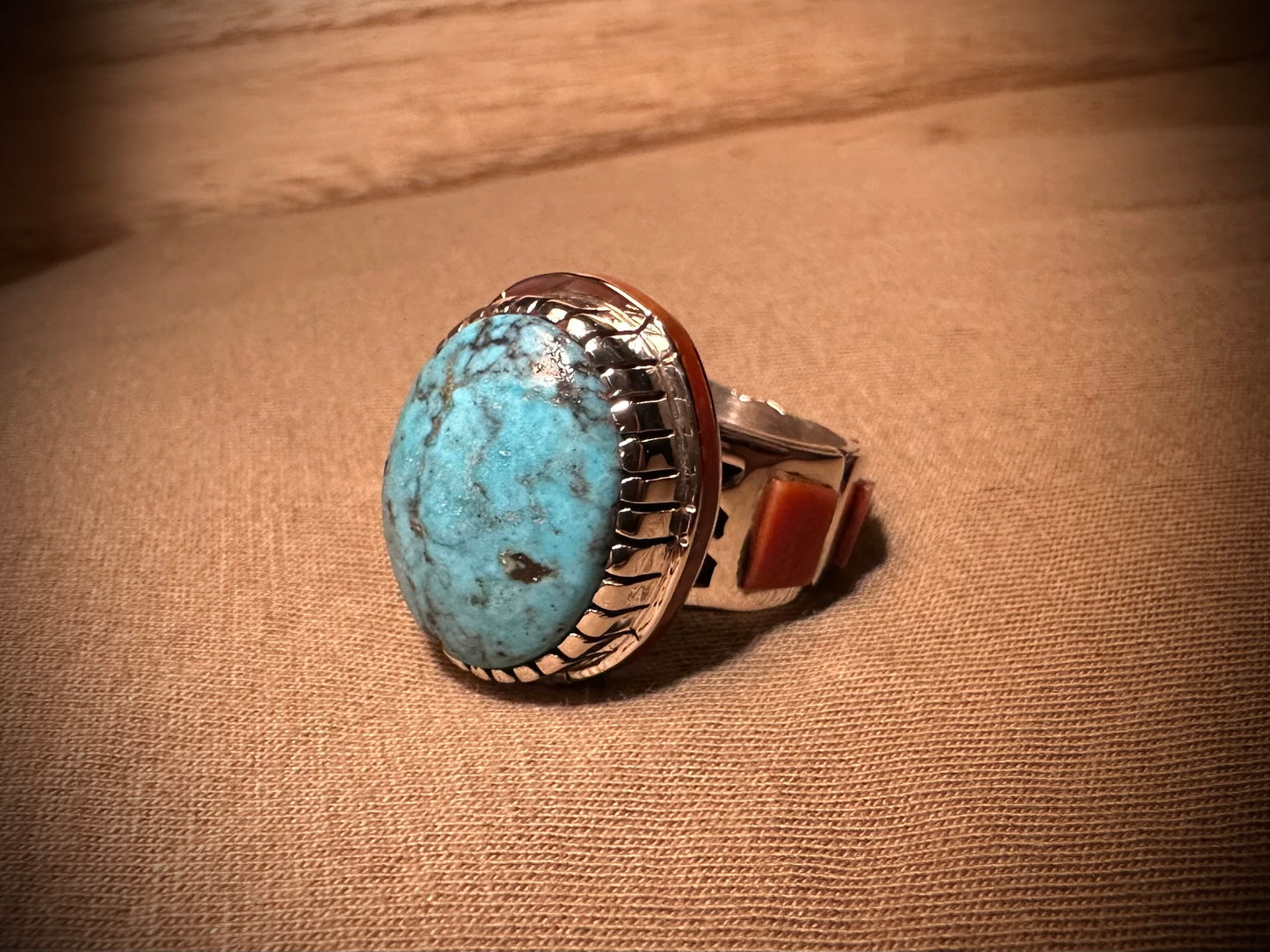 Round Stone Turquoise Ring