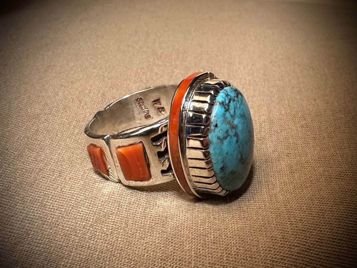 Round Stone Turquoise Ring