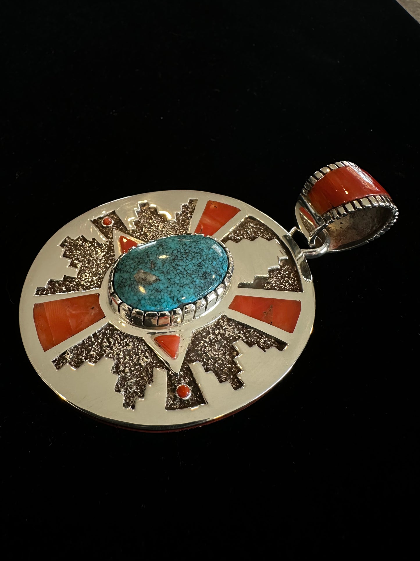 Kingman & Coral Pendant
