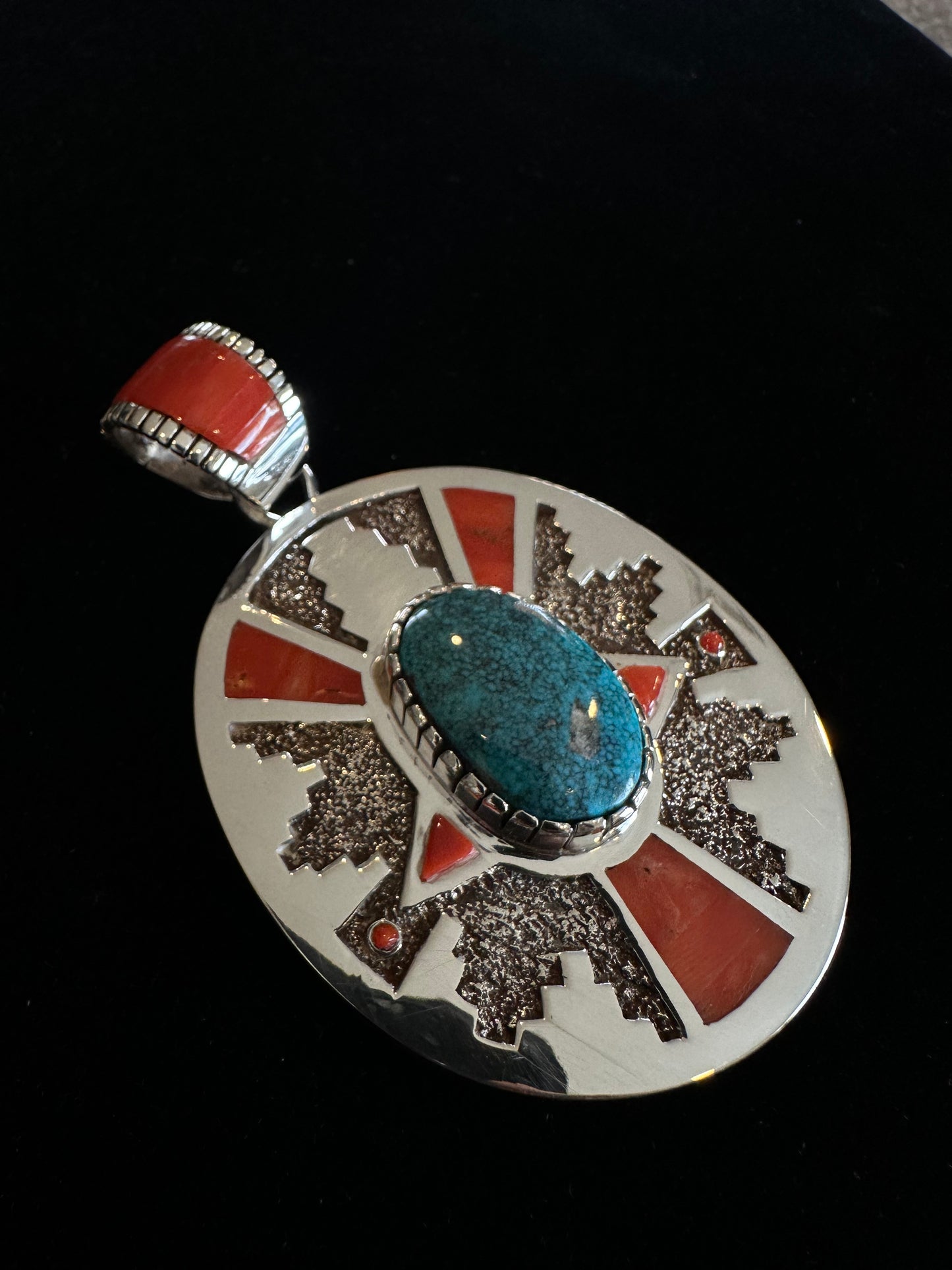Kingman & Coral Pendant