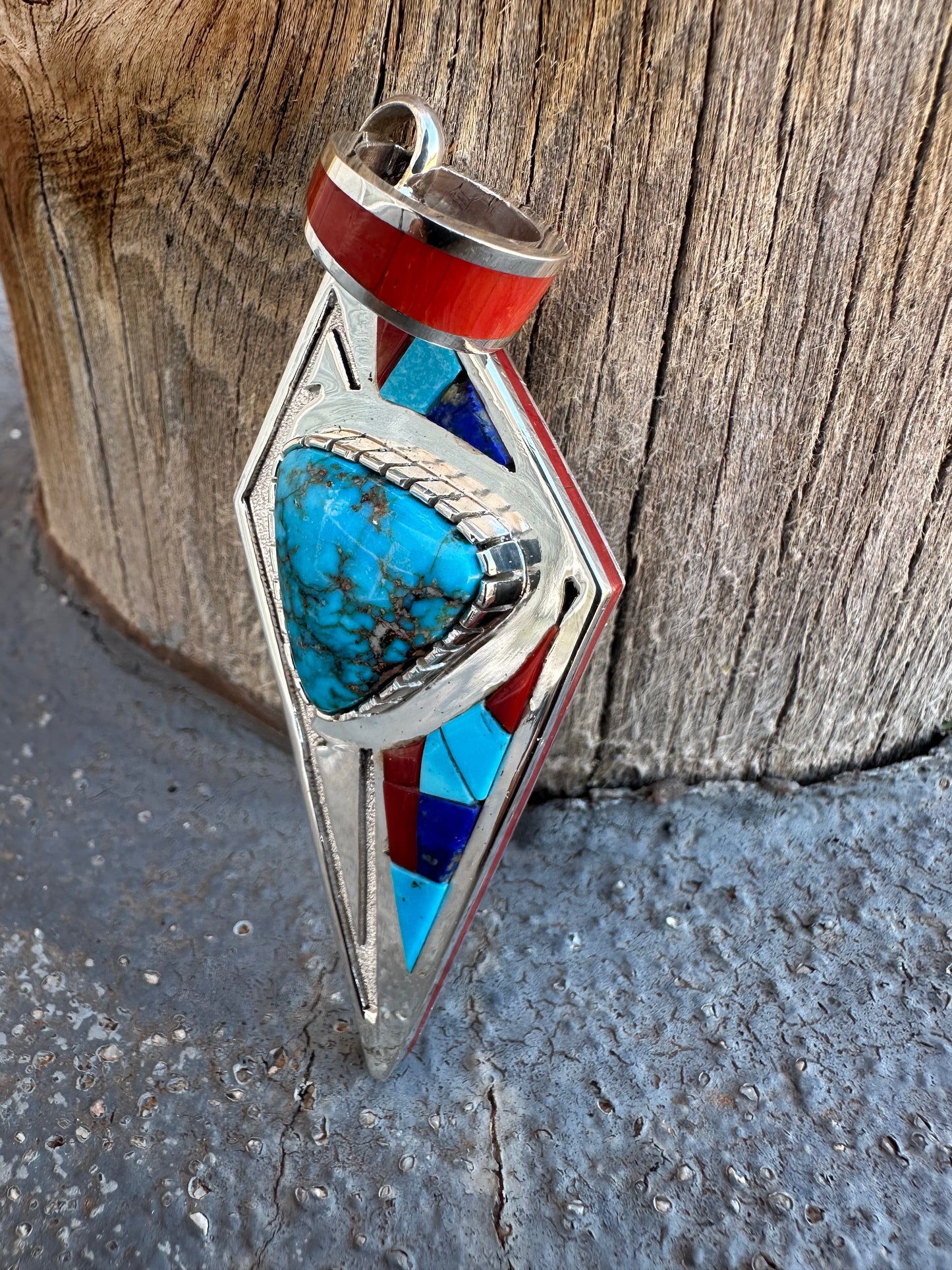 Diamond Shaped Kingman Pendant