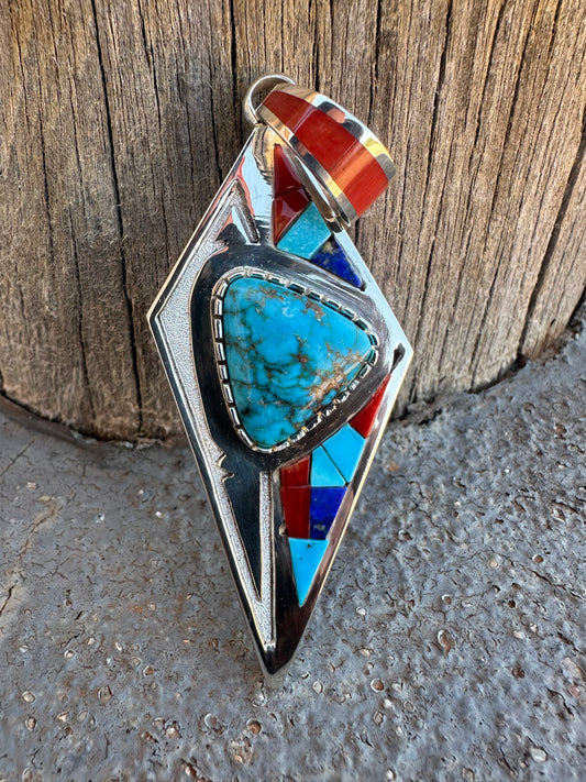 Diamond Shaped Kingman Pendant
