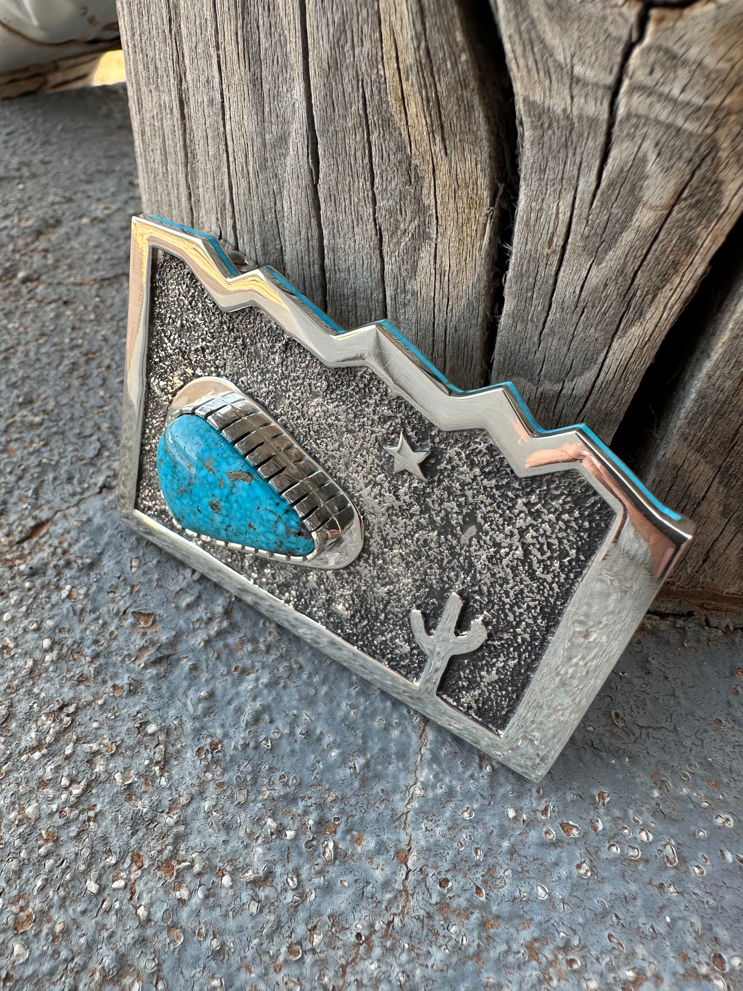 Mountain Skies Turquoise Buckle