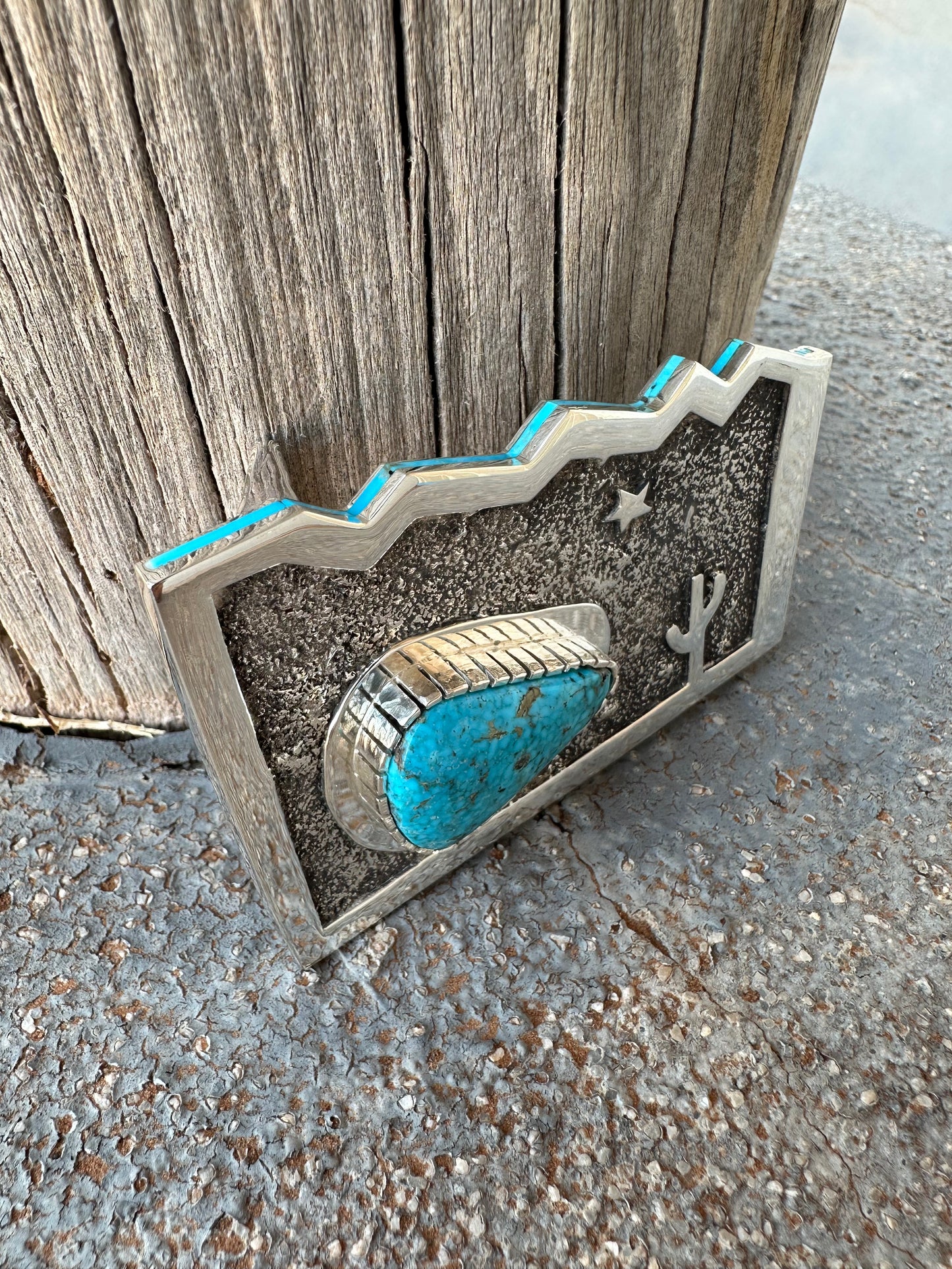 Mountain Skies Turquoise Buckle
