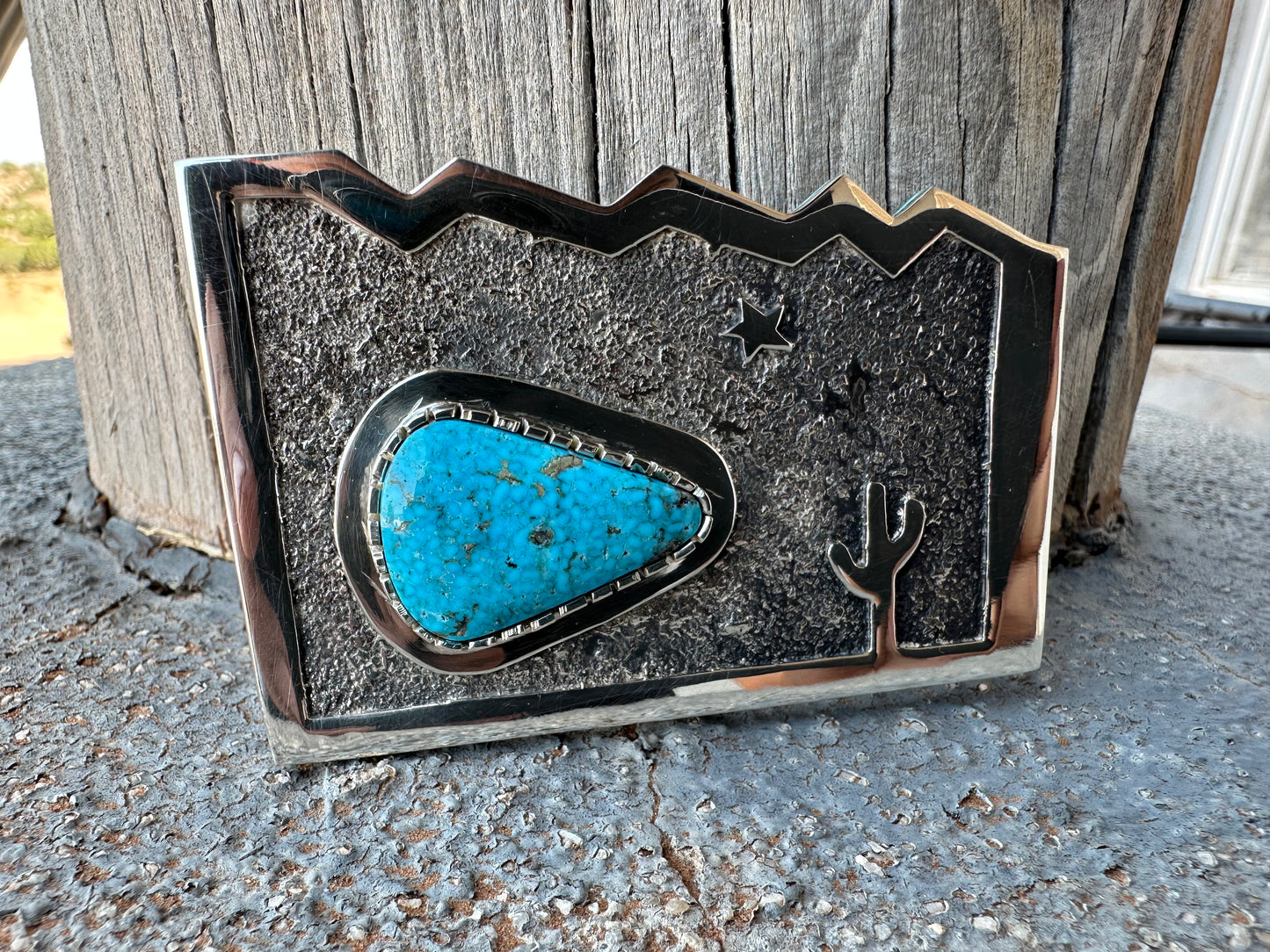 Mountain Skies Turquoise Buckle