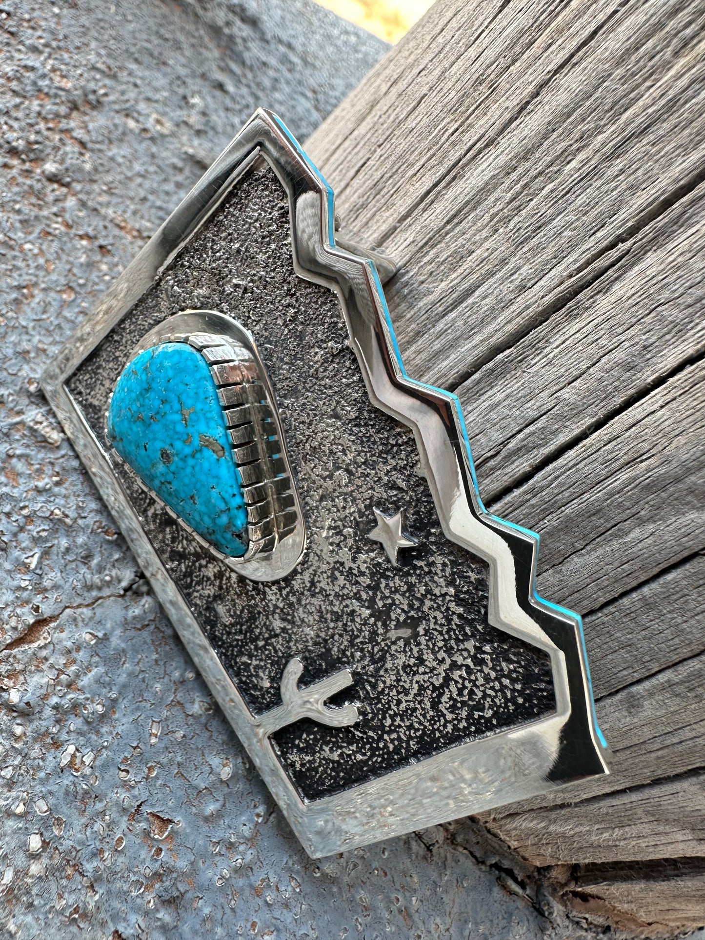 Mountain Skies Turquoise Buckle